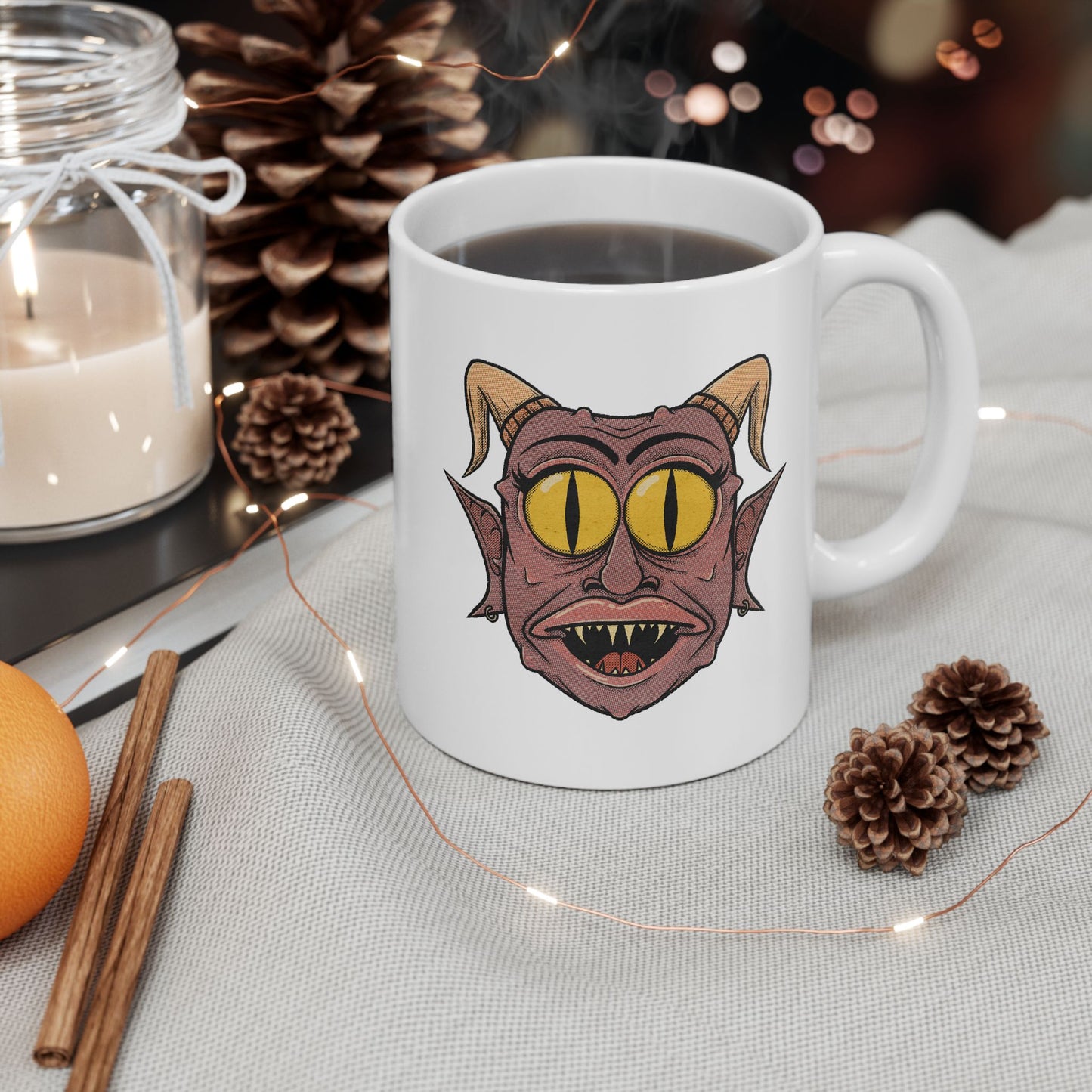 Mug - Cartoon Demon Head Design