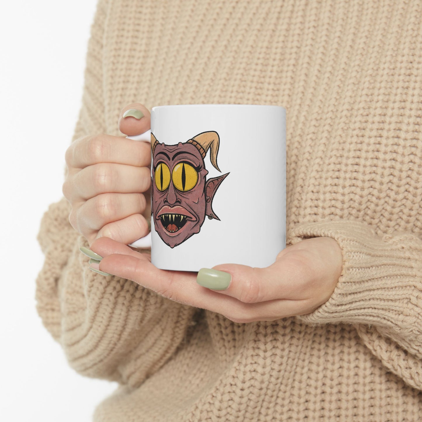 Mug - Cartoon Demon Head Design