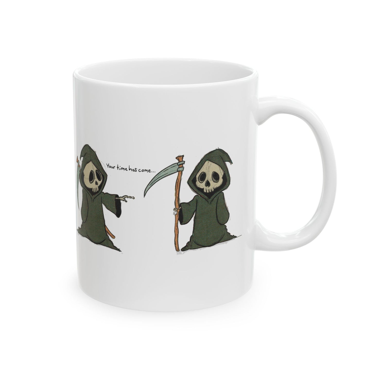 Mug - Cartoon Grim Reaper Design
