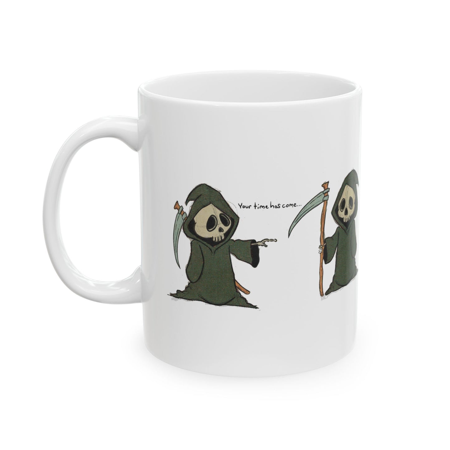 Mug - Cartoon Grim Reaper Design