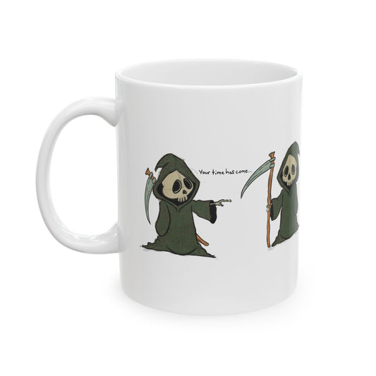 Mug - Cartoon Grim Reaper Design